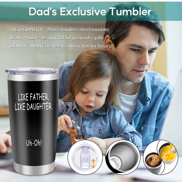 Dad Christmas Gifts from Daughter - Birthday Gifts for Dad - Funny Like Father - Picture 3 of 9